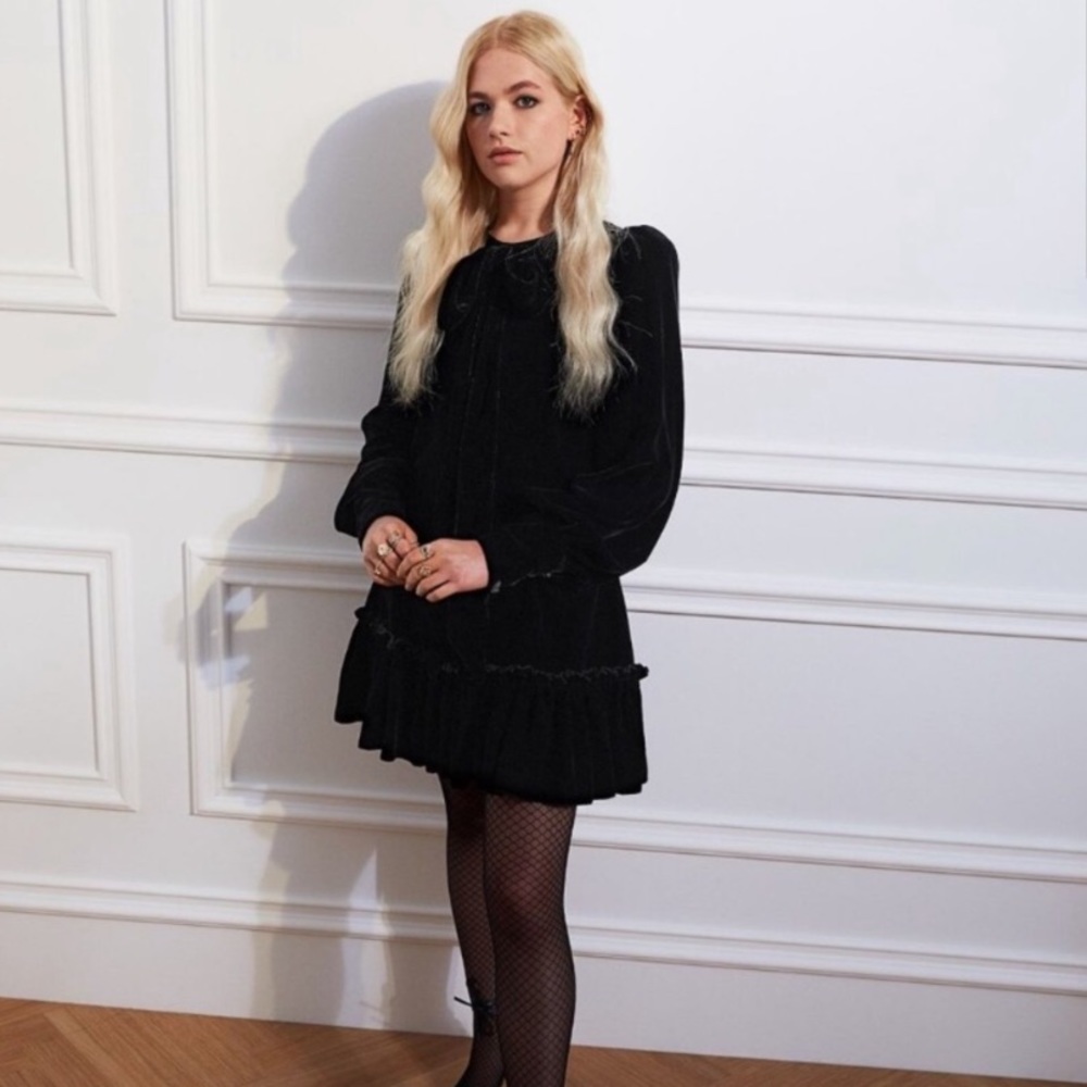 NWT The Vampire’s Wife x H&M Velvet Mini Dress